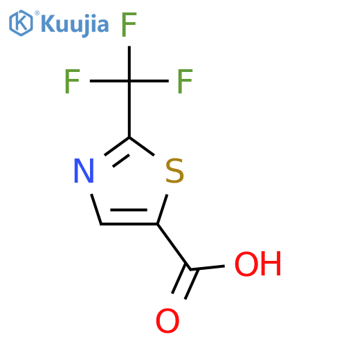 2-(trifluoromethyl)-1,3-thiazole-5-carboxylic acid structure