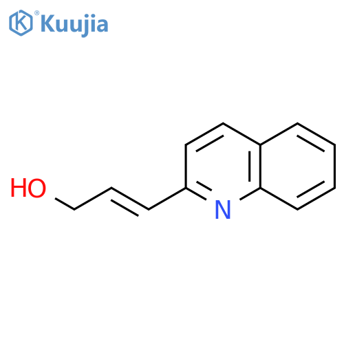2-Propen-1-ol, 3-(2-quinolinyl)- structure