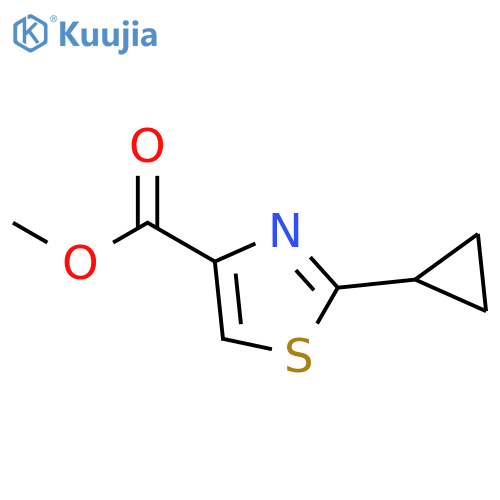 Methyl 2-cyclopropyl-1,3-thiazole-4-carboxylate structure