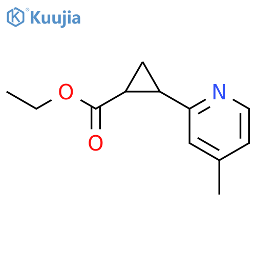 Ethyl (1s,2s)-2-(4-methyl-2-pyridyl)cyclopropanecarboxylate structure