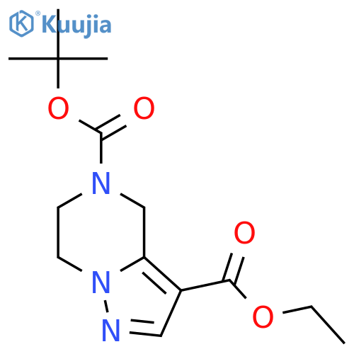 5-tert-butyl 3-ethyl 4H,5H,6H,7H-pyrazolo[1,5-a]pyrazine-3,5-dicarboxylate structure