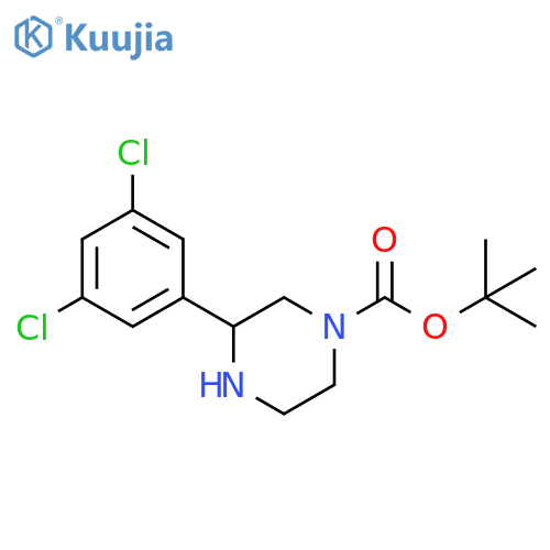 tert-butyl 3-(3,5-dichlorophenyl)piperazine-1-carboxylate structure