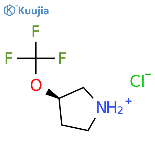 (3R)-3-(trifluoromethoxy)pyrrolidine;hydrochloride structure