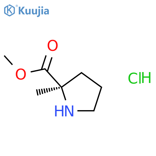 methyl (2R)-2-methylpyrrolidine-2-carboxylate;hydrochloride structure