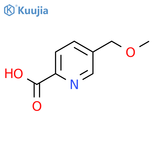 5-(Methoxymethyl)-2-pyridinecarboxylic acid structure