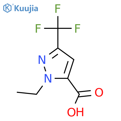 1-Ethyl-3-(trifluoromethyl)-1H-pyrazole-5-carboxylic acid structure