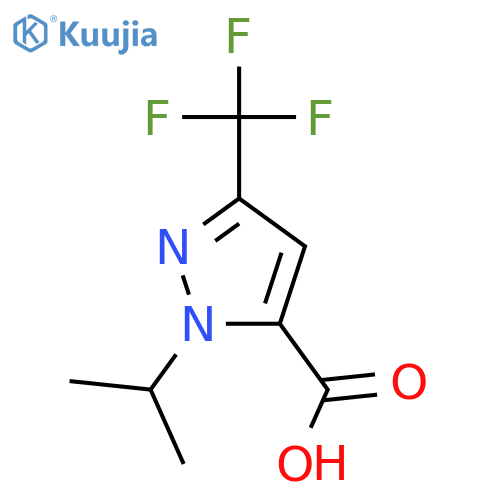 1-isopropyl-3-(trifluoromethyl)-1H-pyrazole-5-carboxylic acid structure