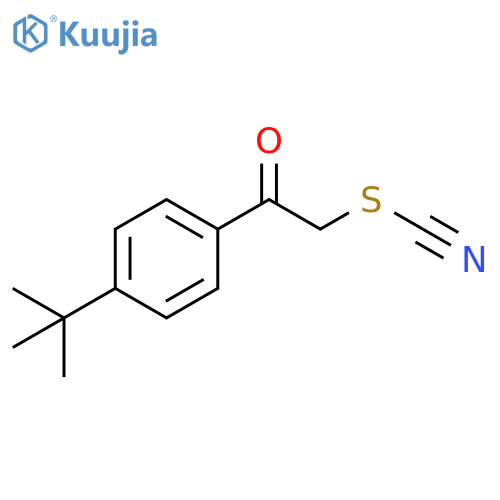 Thiocyanic acid, 2-[4-(1,1-dimethylethyl)phenyl]-2-oxoethyl ester structure