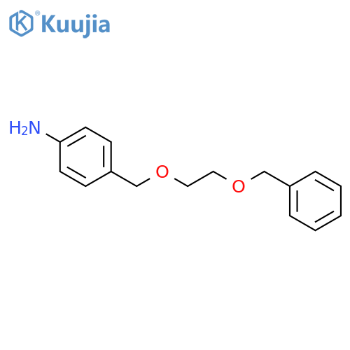 Benzenamine, 4-[[2-(phenylmethoxy)ethoxy]methyl]- structure