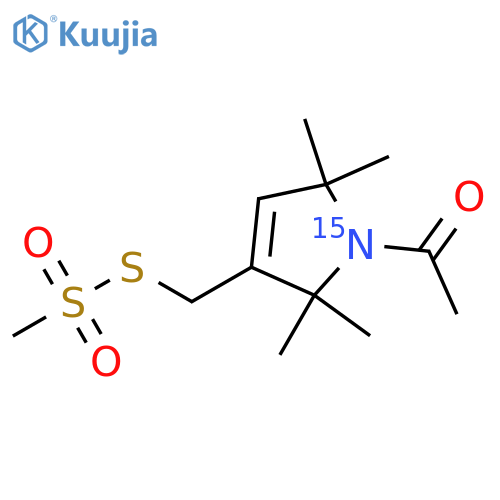 1-Acetyl-2,2,5,5-tetramethyl-?3-(pyrroline-15N)-3-methyl Methanethiosulfonate structure
