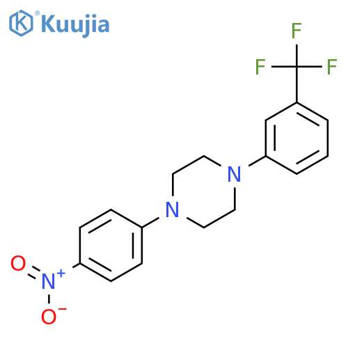 1-(4-Nitrophenyl)-4-[3-(trifluoromethyl)phenyl]piperazine structure