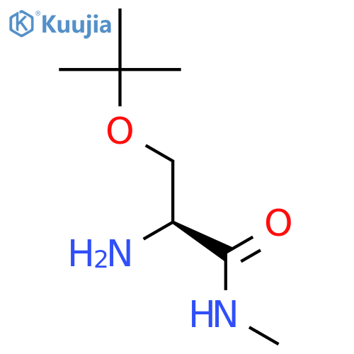 Propanamide, 2-amino-3-(1,1-dimethylethoxy)-N-methyl-, (2S)- structure