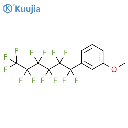 Benzene, 1-methoxy-3-(tridecafluorohexyl)- structure