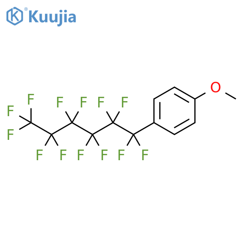 Benzene, 1-methoxy-4-(tridecafluorohexyl)- structure