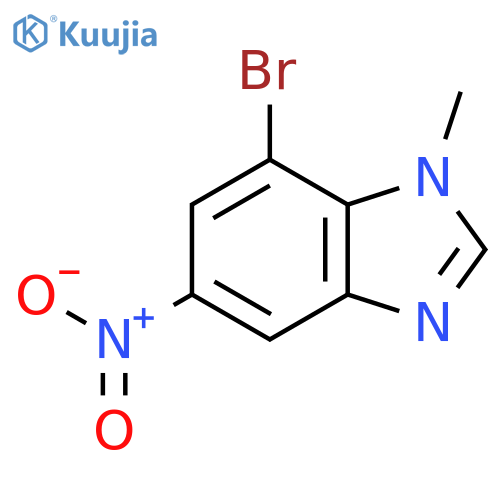 7-Bromo-1-methyl-5-nitro-1H-benzimidazole structure