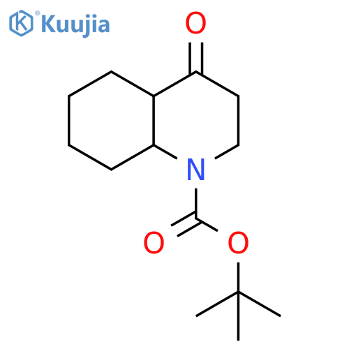 tert-butyl 4-oxo-decahydroquinoline-1-carboxylate structure