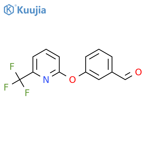 3-{[6-(Trifluoromethyl)pyridin-2-yl]oxy}benzaldehyde structure