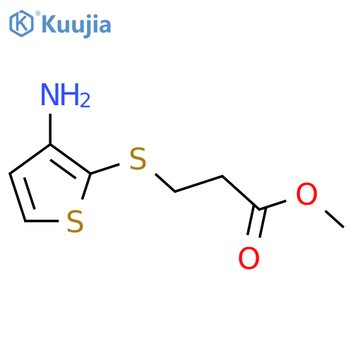 Methyl 3-[(3-Aminothien-2-yl)thio]propanoate structure