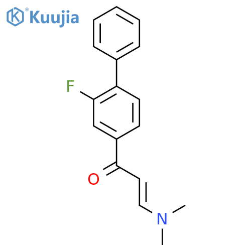 3-(Dimethylamino)-1-(2-fluoro-1,1'-biphenyl-4-yl)prop-2-en-1-one structure