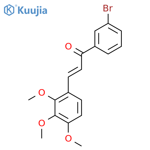 (2E)-1-(3-Bromophenyl)-3-(2,3,4-trimethoxyphenyl)prop-2-en-1-one structure