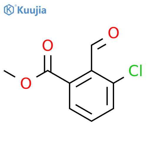 methyl 3-chloro-2-formylbenzoate structure