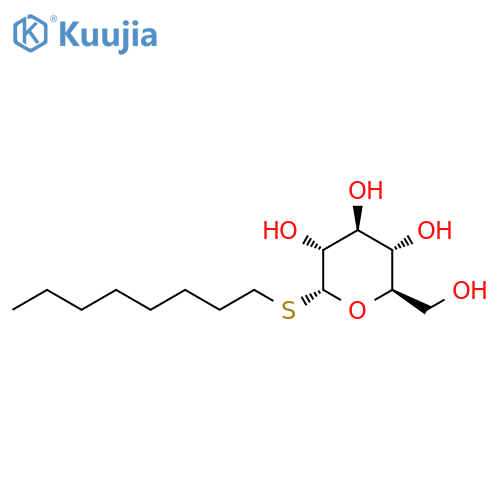 α-D-Glucopyranoside, octyl 1-thio- structure