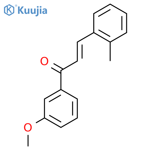 (2E)-1-(3-Methoxyphenyl)-3-(2-methylphenyl)prop-2-en-1-one structure