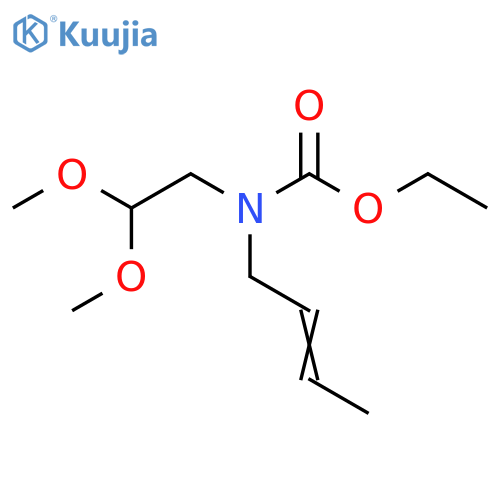 Carbamic acid, 2-butenyl(2,2-dimethoxyethyl)-, ethyl ester structure