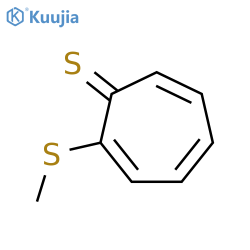 2,4,6-Cycloheptatriene-1-thione,2-(methylthio)- structure