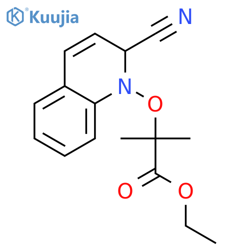 ethyl α-(2-cyano-1,2-dihydro-1-quinolinoxy)isobutyrate structure