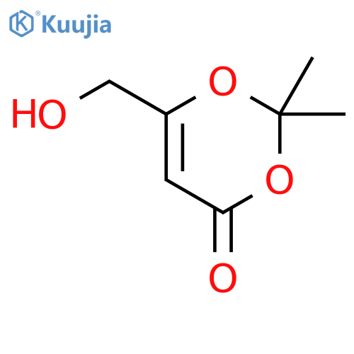 4H-1,3-Dioxin-4-one, 6-(hydroxymethyl)-2,2-dimethyl- (9CI) structure