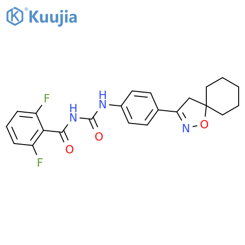 Benzamide, 2,6-difluoro-N-[[[4-(1-oxa-2-azaspiro[4.5]dec-2-en-3-yl)phenyl]amino]carbonyl]- structure