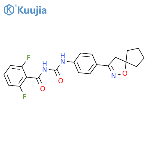 Benzamide, 2,6-difluoro-N-[[[4-(1-oxa-2-azaspiro[4.4]non-2-en-3-yl)phenyl]amino]carbonyl]- structure
