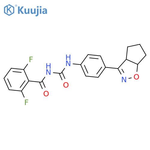 Benzamide, 2,6-difluoro-N-[[[4-(3a,5,6,6a-tetrahydro-4H-cyclopent[d]isoxazol-3-yl)phenyl]amino]carbonyl]- structure