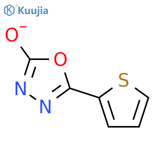 5-(thiophen-2-yl)-2,3-dihydro-1,3,4-oxadiazol-2-one structure