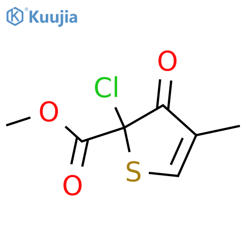 Methyl 2-chloro-4-methyl-3-oxo-2,3-dihydrothiophene-2-carboxylate structure