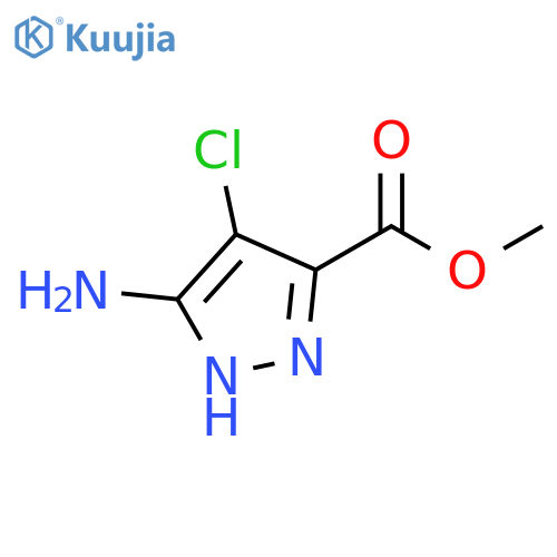 methyl 5-amino-4-chloro-1H-pyrazole-3-carboxylate structure