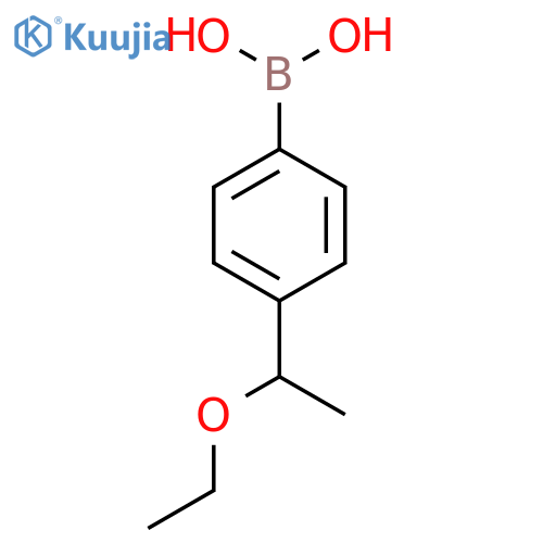 4-(1-Ethoxyethyl)phenylboronic acid structure