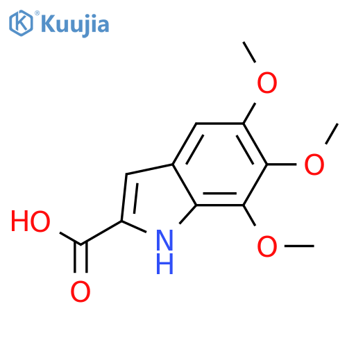 5,6,7-Trimethoxy-1H-indole-2-carboxylic acid structure