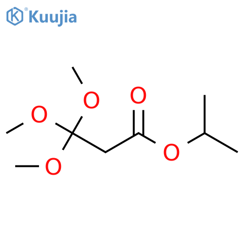 Propanoic acid, 3,3,3-trimethoxy-, 1-methylethyl ester structure