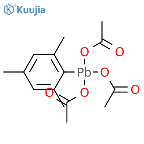 Plumbane, tris(acetyloxy)(2,4,6-trimethylphenyl)- structure