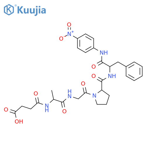 Suc-Ala-Gly-Pro-Phe-pNA structure