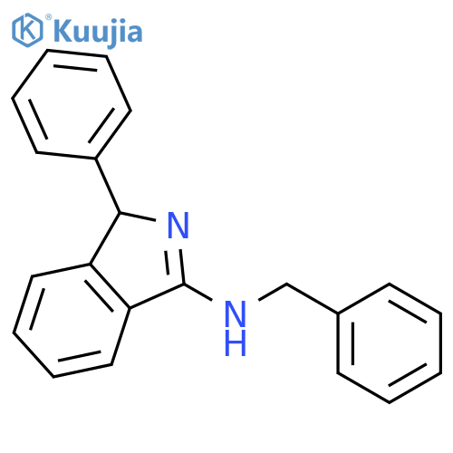 1H-Isoindol-3-amine, 1-phenyl-N-(phenylmethyl)- structure