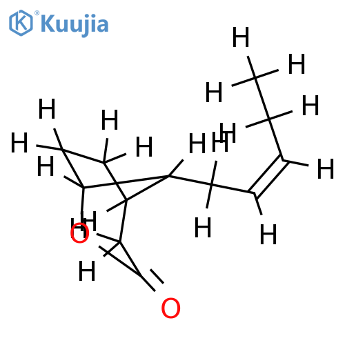 (1S,2R,8R)-8-(2-cis-pentenyl)-2-oxabicyclooctan-3-one structure