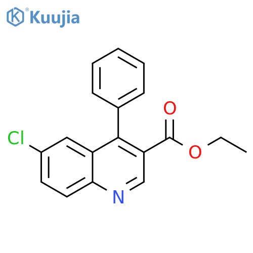 ethyl 6-chloro-4-phenylquinoline-3-carboxylate structure