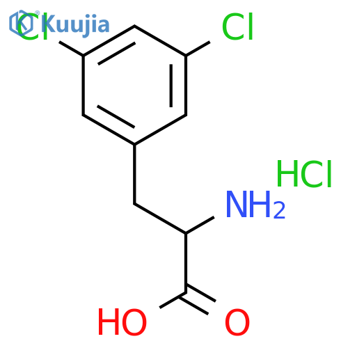 2-Amino-3-(3,5-dichlorophenyl)propanoic acid hydrochloride structure