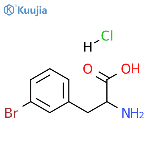 2-amino-3-(3-bromophenyl)propanoic acid hydrochloride structure