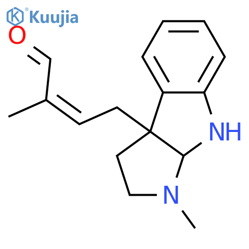 Pseudophrynamine 258A; 4'-Aldehyde structure