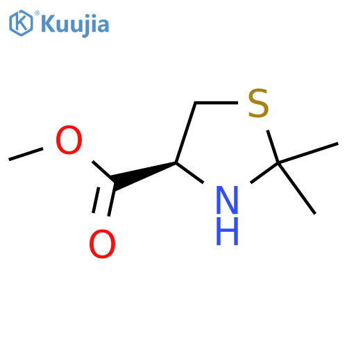 methyl (4S)-2,2-dimethyl-1,3-thiazolidine-4-carboxylate structure