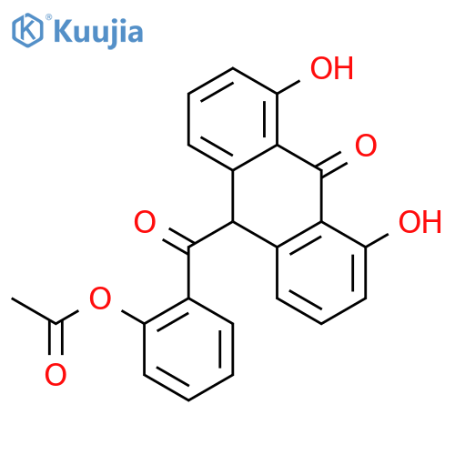 9(10H)-Anthracenone,10-[2-(acetyloxy)benzoyl]-1,8-dihydroxy- structure
